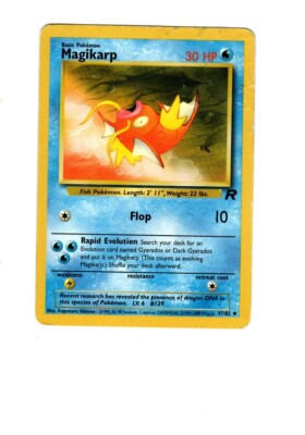 1995 magikarp pokemon card value Magikarp - Water - 47/82 - (NM)(1st Edition)