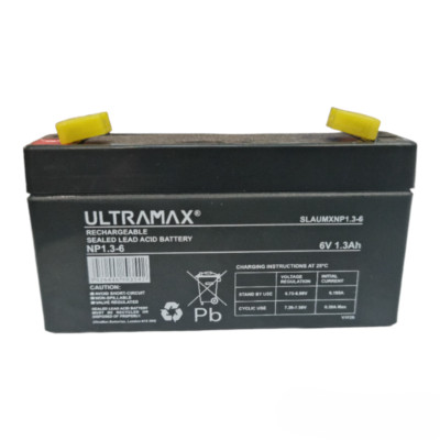 ULTRAMAX/LUKAS 6V & 12V 1,3Ah - 35Ah versiegelter Bleiakku VRLA