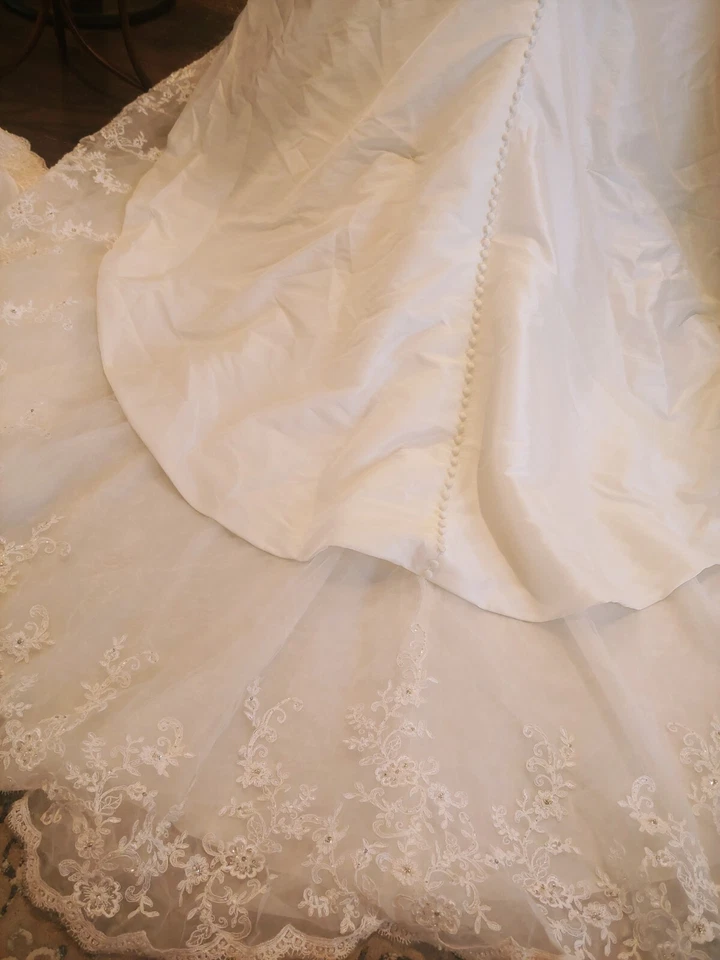 Nuevo vestido de fiesta de cuento de hadas vestido de novia talla 6, marfil, sin tirantes Foto 2 de 4