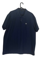 DKNY Men s Blue Polo Shirt With Embossed Logo Size 2XL