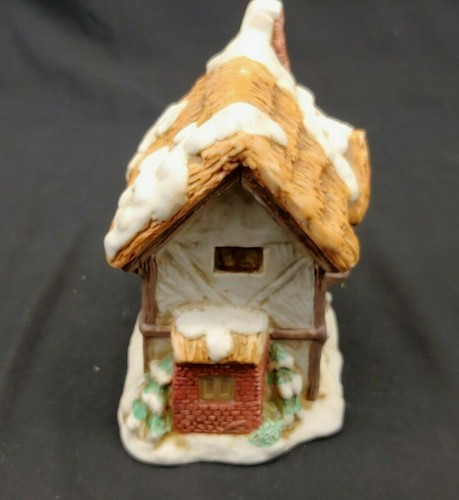 Ceramic China Colonial Village Post Office Snow Christmas Holiday - Picture 5 of 7