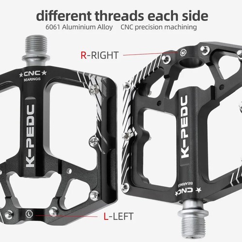3 Sealed Bearing Pedals Ultralight Anti-slip CNC BMX MTB Road Cycling Pedals - Picture 5 of 17