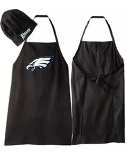 Philadelphia Eagles NFL Barbecue Tailgating Apron & Chef's Hat