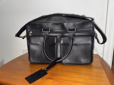 A.testoni mens briefcase leather