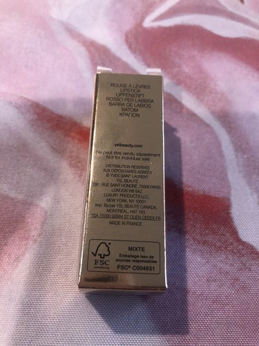 YSL Rouge Pur Couture Satin Lipstick RM ROUGE MUSE Travel Size .04oz New Boxed - Picture 6 of 8
