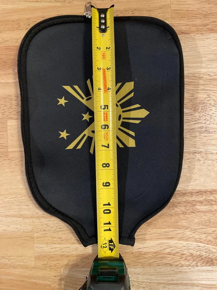 Pickleball Paddle Cover Black Universal Case Size