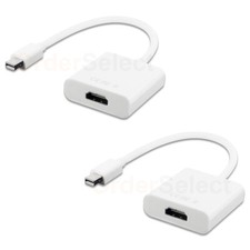2 Mini Display Port DP to HDMI Female Adapter Cable For MacBook Pro Air iMac Mac