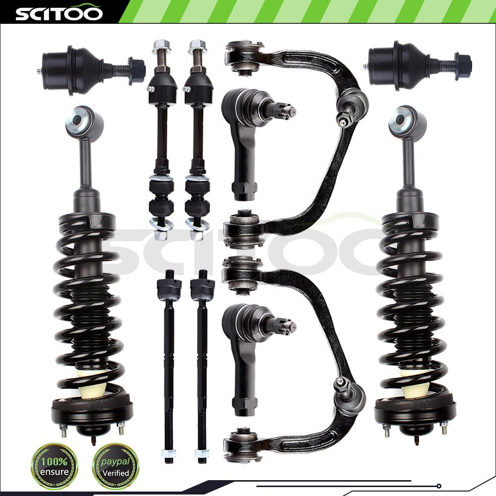 Suspension Kit SCITOO 10pcs 4WD Front Inner Tie Rod End