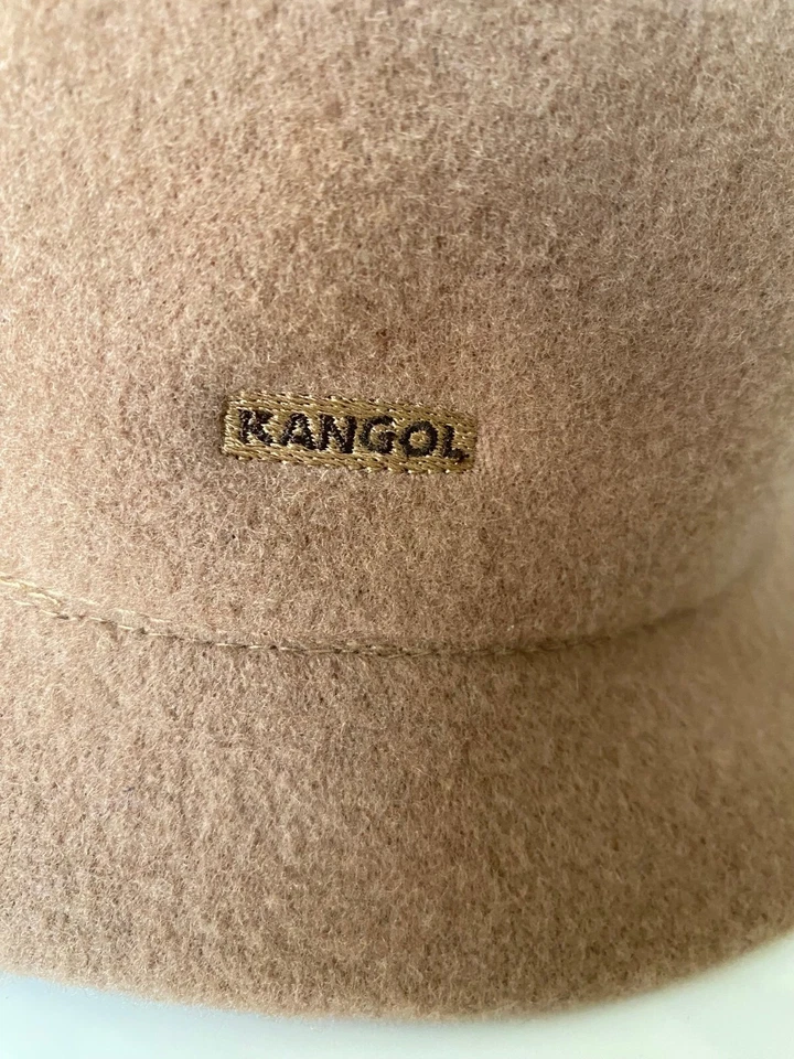 KANGOL Heritage Camel Marrón Tostado De Colección Mezcla de Lana Safari Sombrero Cubo GRANDE UNSX Foto 3 de 4