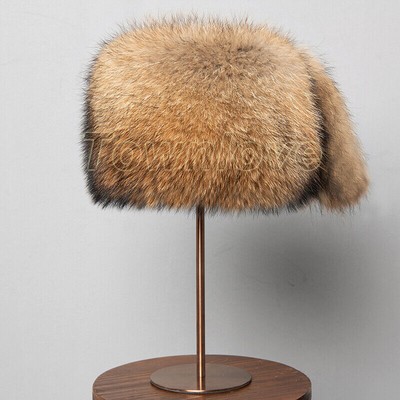 Genuine Fox Fur Hat Red Brown Tan Fur Excellent Condition Maximillian Brand Red Fox Fur Hat - Made By FurbySD main image 4