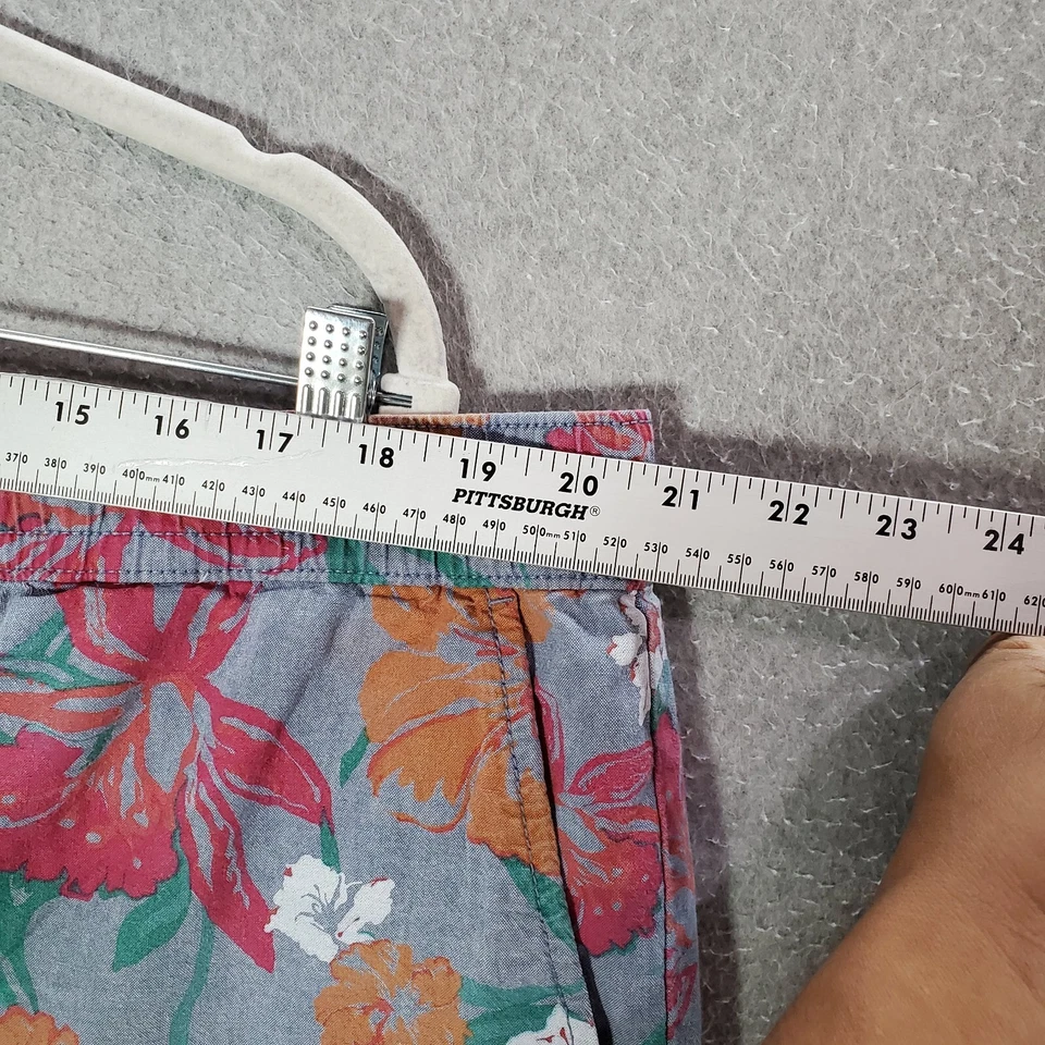 Tommy Hilfiger Hombres Pantalones Cortos 2XL Gris Floral Hawaiano Cordón 7" Entrepierna LEER Foto 4 de 4