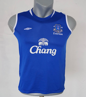 Everton FC Training Tank Top Jersey Umbro Blue Shirt Size S