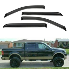Fits For Ford F150 Crew Cab 2004-2008 Window Visors Rain Guard Wind Deflectors