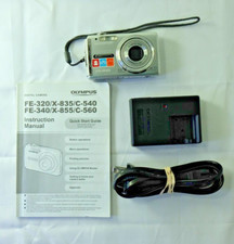 OLYMPUS FE-340 8.0MP Digital 5X Zoom Camera Battery Charger 2gb XD Picture Card
