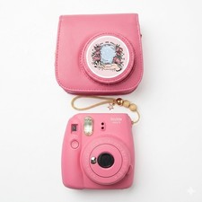 Fujifilm Instax Mini 9 Instant Film Camera - Flamingo Pink Lightly w/ Case WORKS