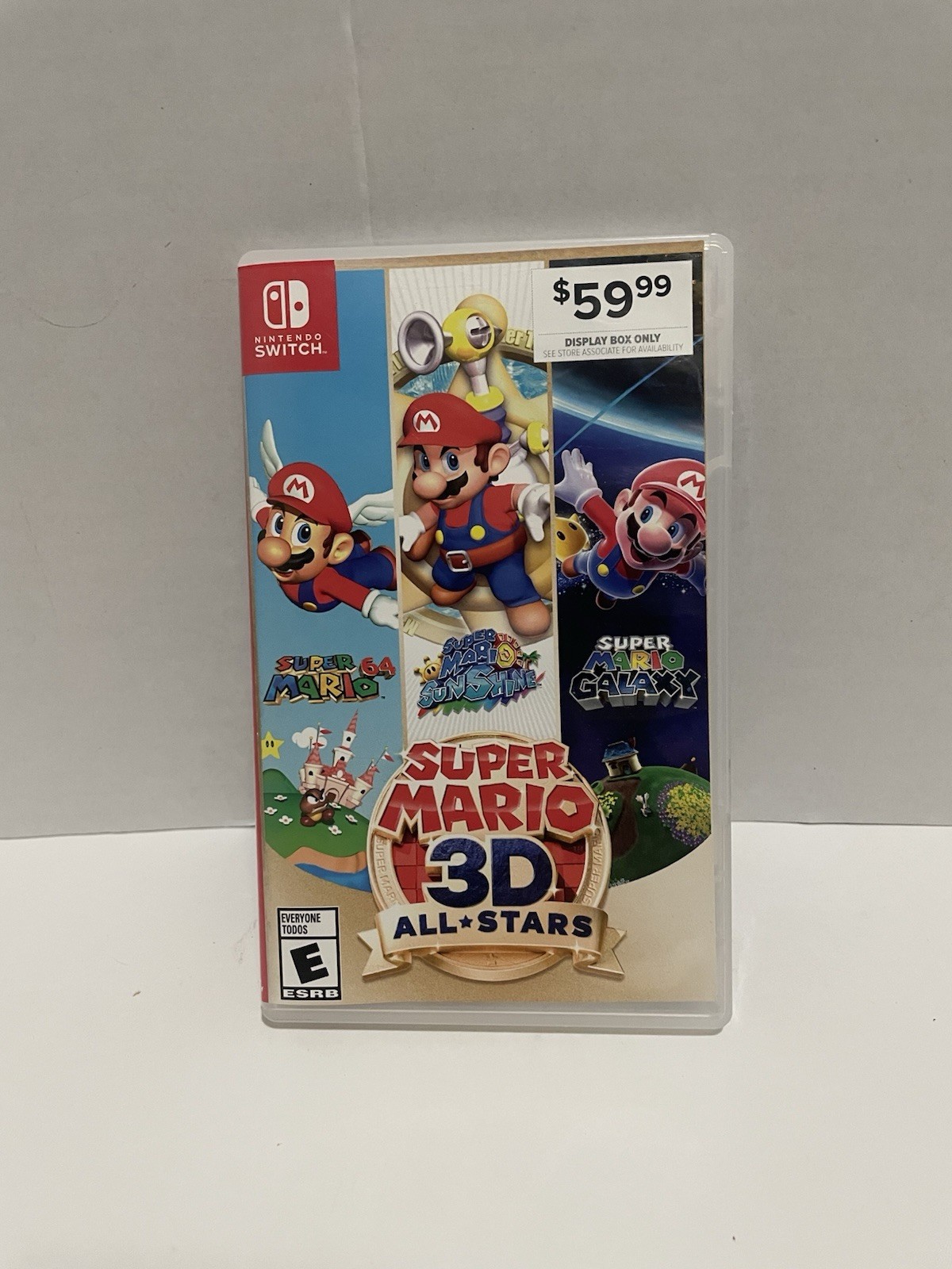 Super Mario 3D All-Stars (Nintendo Switch) Promotional Display Case Only NO GAME