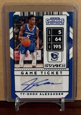 Ty-Shon Alexander 2020 Contenders Draft Picks Rookie Auto - Creighton Blue Jays