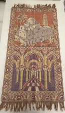 Turkish Muslim Mosque Islamic Islam Prayer Mat Rug Wall Tapestry 41.5" x 23.5"