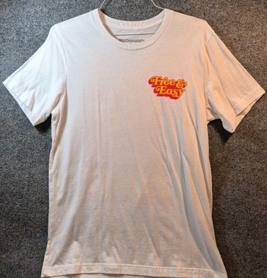 Camp McDonald s Free & Easy Dont Trip Relax Enjoy Short Sleeve Tee Size Large