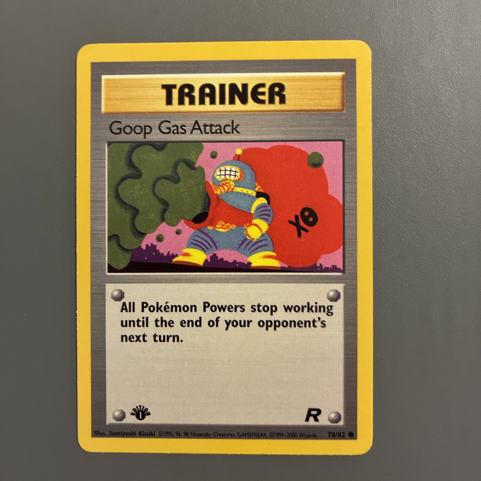 Pokémon TCG Goop Gas Attack Team Rocket 78/82 Regular 1st Edition Common