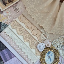 Fabrics for dolls and teddy. Hand-dyed fabrics for doll clothes. Textured cotton