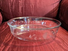 Vintage Princess House Heritage Round Deep Dish Pie Baker 9 1/2”