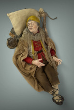 Figura Benino dormiente 21 Cm Presepe Arte Presepiale scena nativita'