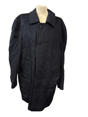 ANCIEN VINTAGE MANTEAU IMPERMÉABLE IMPER PURE LAINE VIERGE HIMALAYA LODEN - Photo 1/4