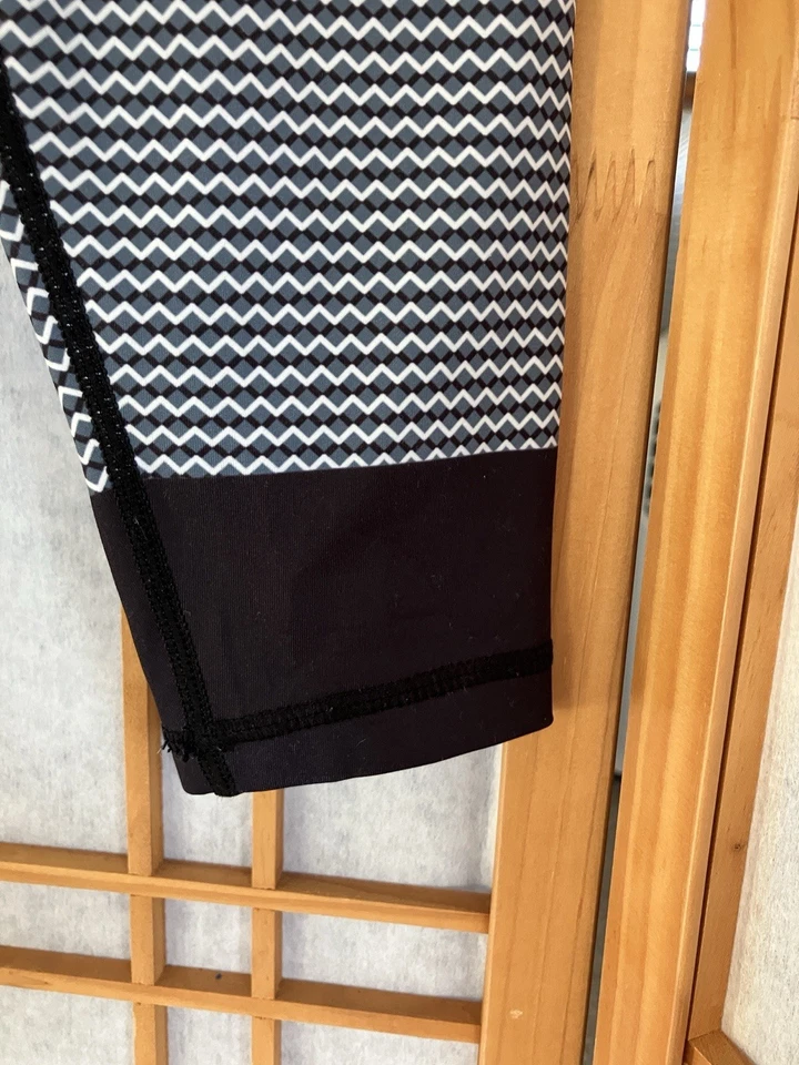 Lilybod Black Full Length Leggings Small, Blue & White Stripes, Yoga/ Gym Active - Image 3 of 4