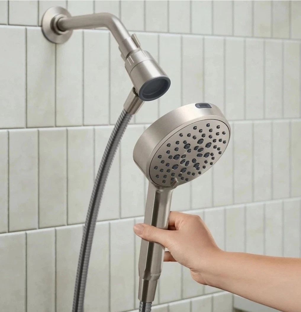 Kohler Assert Multifunction Handheld Shower Head Brushed Nickel Magnetic Dock