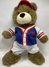 Build-A-Bear Workshop Bearemy Plush Bear Baseball Uniform Jersey Hat Pants