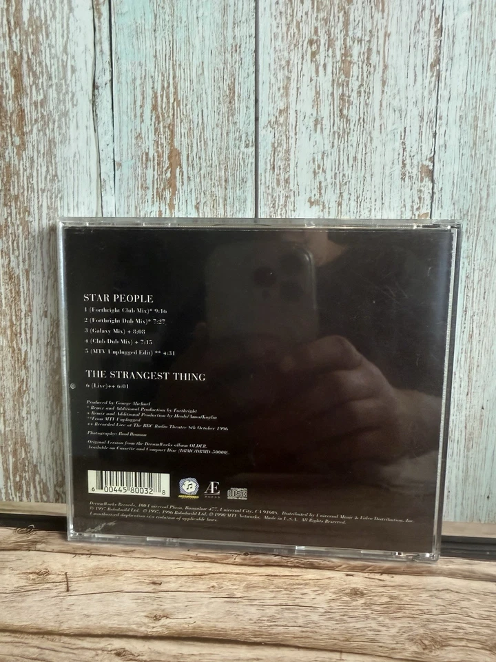 George Michael Star People / The Strangest Thing США CD сингл 6 треков редкая - Изображение 2 из 2