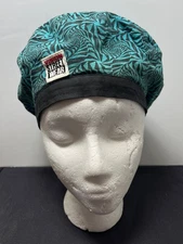 VTG Vision Street Wear GATOR Skateboard Teal and Black Adjustable Beret / Hat