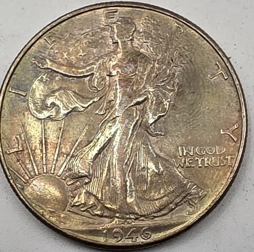 1946  50C SILVER (BU) Walking Liberty Half Dollar.  GREAT WAY TO BUY SILVER
