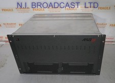 Riedel artist 128 G2 intercom mainframe with 2x CPU128 fibre cards and 2x PSU