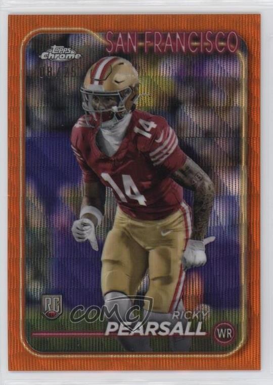 2024 Chrome Rookies Orange Wave Refractor 8/25 Ricky Pearsall #243 Rookie RC 1u4
