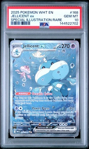 Pokemon Jellicent EX White Flare 168/086 Special Illustration Rare PSA 10