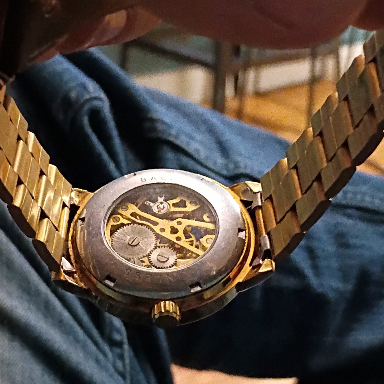 Forsining Gold Skeleton Automatic Wristwatch Roma… - image 4