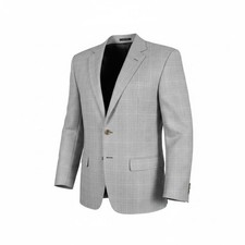 Jos. A. Bank Men's 100 Wool 43R Glen Plaid Blazer Sport Coat Suit Jacket Check