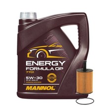 Servicekit Sct Sh 4771 P Filtre à Huile, mannol 7701 Op 5W-30 Huile, 4 Litre