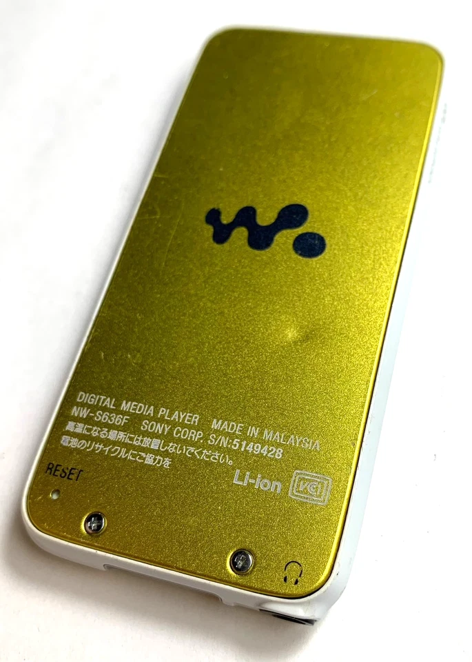 Reproductor MP3 Sony Walkman NW-S636F 4 GB verde lima probado y funcionando bien Foto 4 de 4