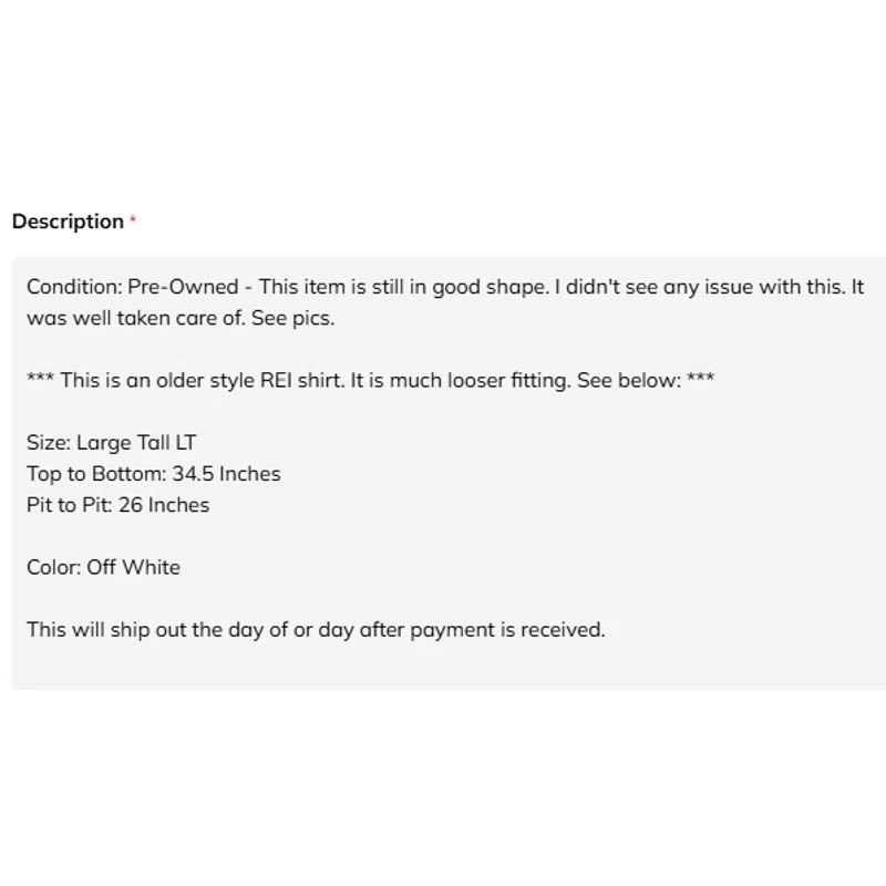 Camisa masculina REI pesca tamanho grande alta LT desempenho acampamento caminhadas ventilada branca - Imagem 3 de 4