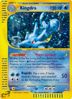 Kingdra - H14/H32 - Pokemon Aquapolis Holo Rare Card HP