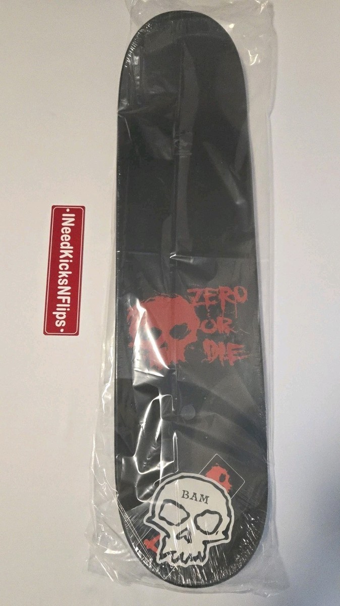 Planche De Skate ZERO BAM MARGERA BLOOD - Deck Noir Dip - Taille 1 En érable Canadien Neuf