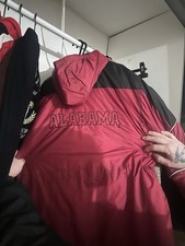 Starter Alabama Crimson Tide Hooded Puffy Jacket Maroon Black Boys LG