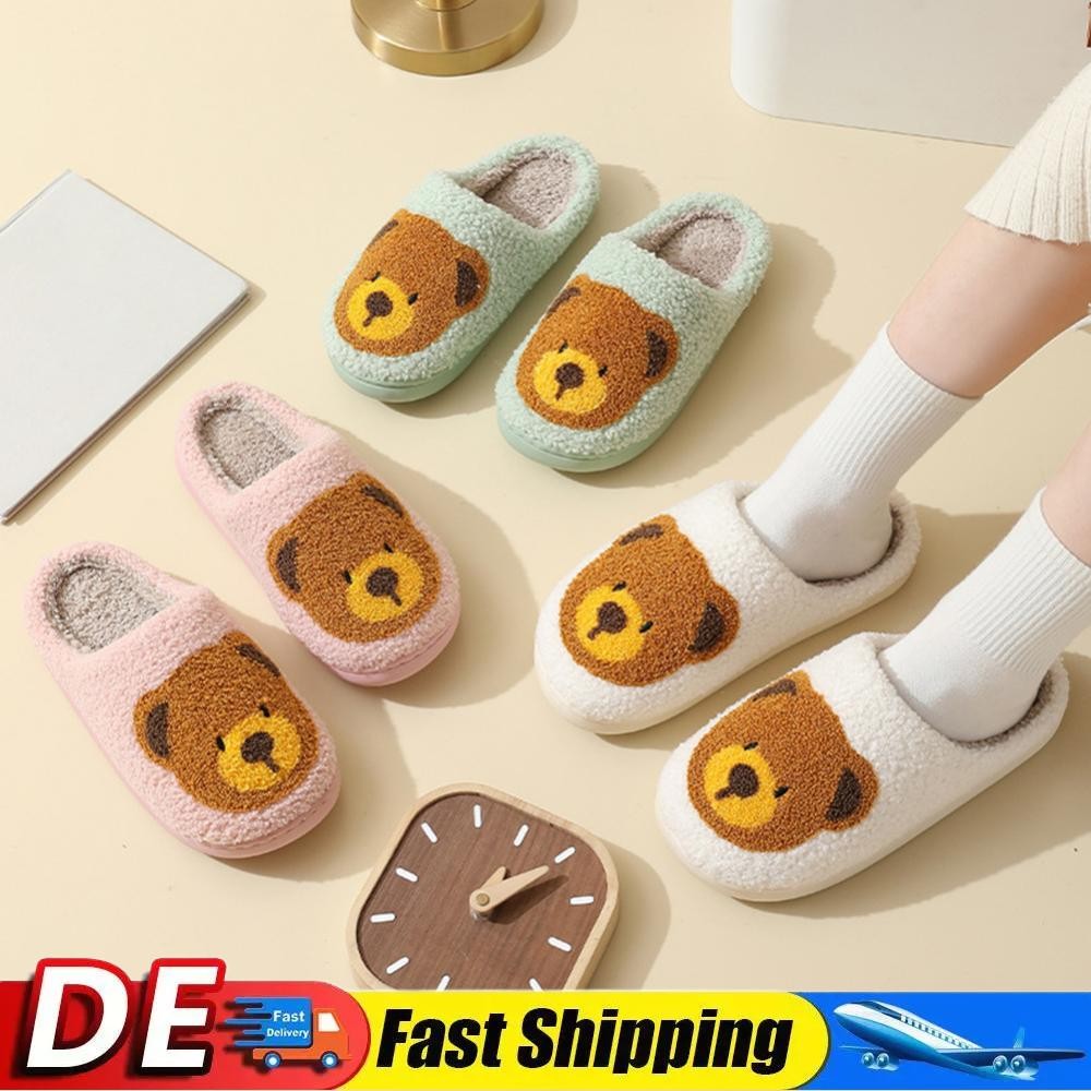 APL Carine Pantofole Orso Soffici Invernali Pantofole Leggere Donna Invernali Pelle