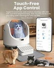 Open-Top Self Cleaning Cat Litter Box with Trash bags and Mat OPEN BOX