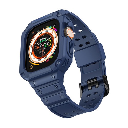 Para Apple Watch Ultra 2 49mm Correa de Reloj Prevención de Caídas TPU Estuche Deportivo + Correa - Imagen 12 de 15