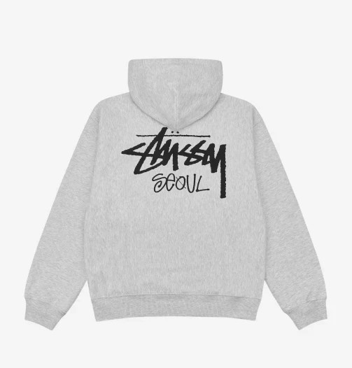 Stussy Stock Seoul Hood Ash Heather/ 3923980 /No Tariffs In USA | eBay