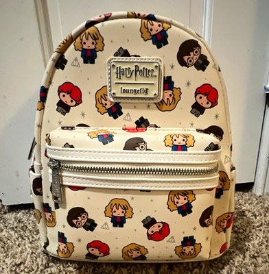 Loungefly Harry Potter Chibi Mini Backpack Cream/White Character Print